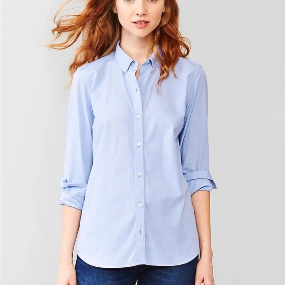 GAP Light Blue Button-Up Shirt - Picture 8 of 10